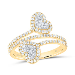 5/8CTW-DIA CN FASHION HEART RING