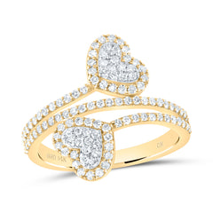 5/8CTW-DIA CN FASHION HEART RING