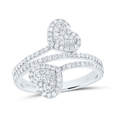 5/8CTW-DIA CN FASHION HEART RING