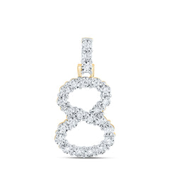 1/8CTW-DIA NK NUMBER "8"GIFT PENDANT