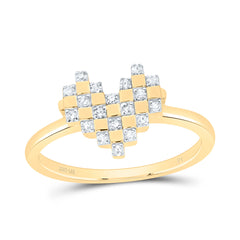1/8CTW-DIA P1 GIFT HEART RING