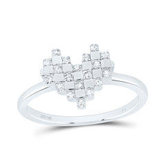 1/8CTW-DIA P1 GIFT HEART RING