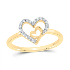 1/8CTW-DIA P1 GIFT HEART RING