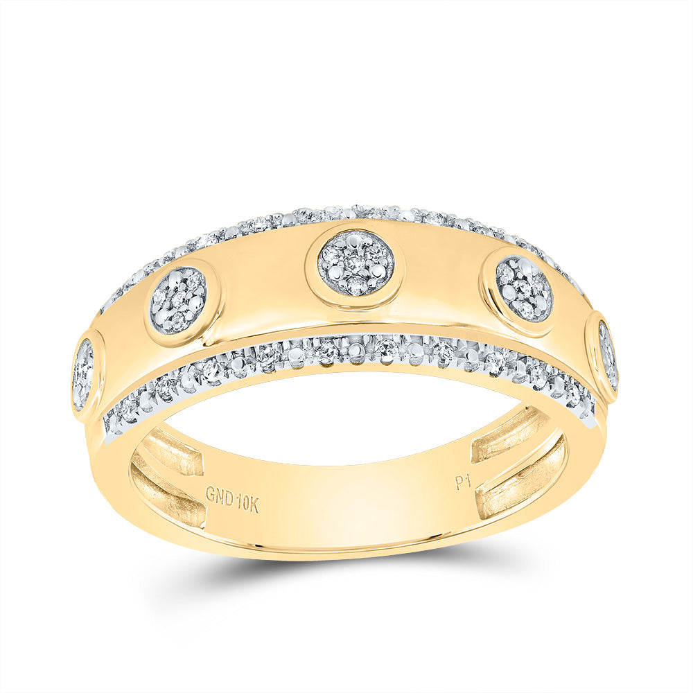 3/8 CTW-DIA P1 ROUND TRIO RING