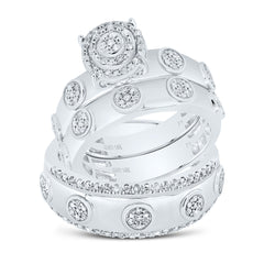 3/8 CTW-DIA P1 ROUND TRIO RING