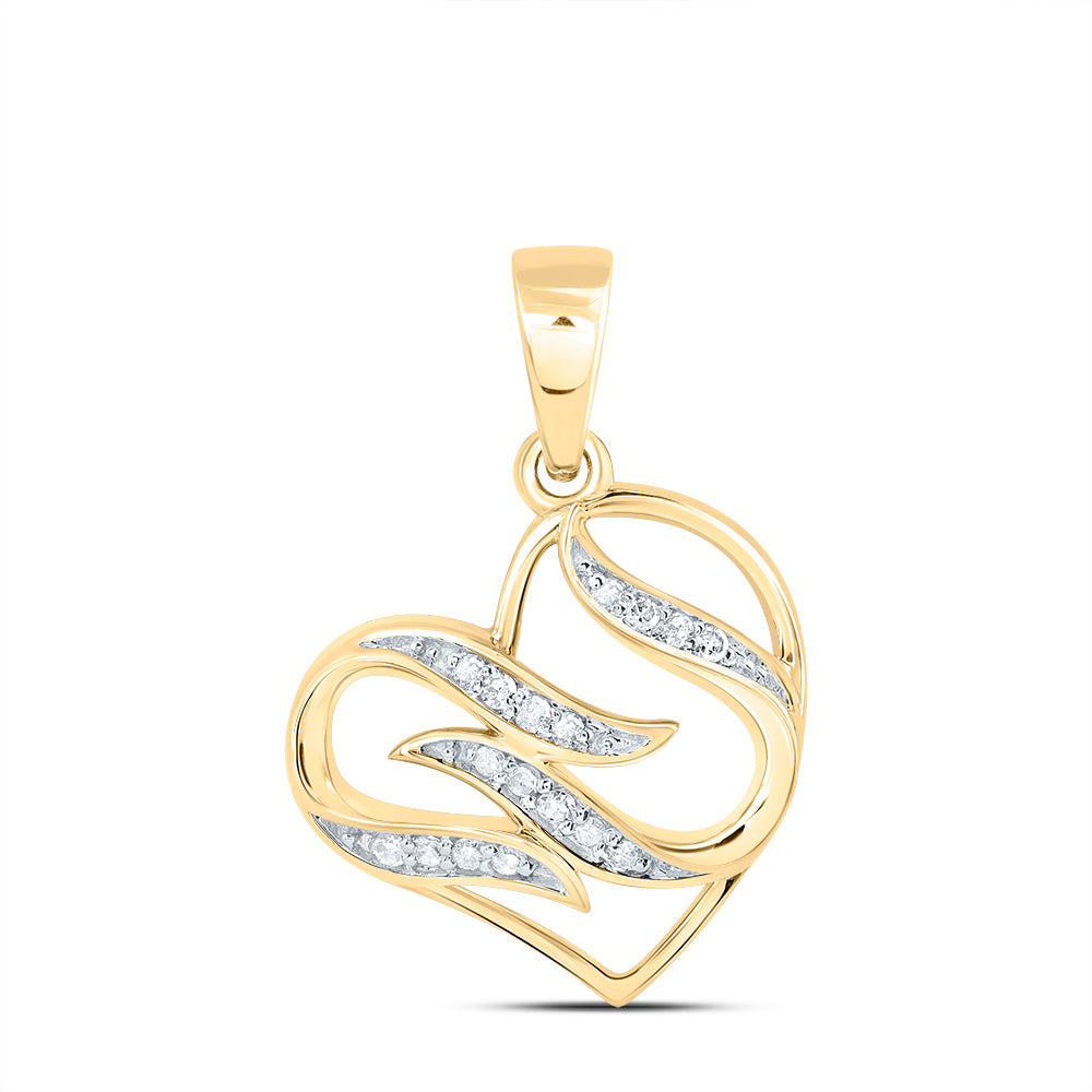 1/20CTW-DIA P1 GIFT HEART PENDANT