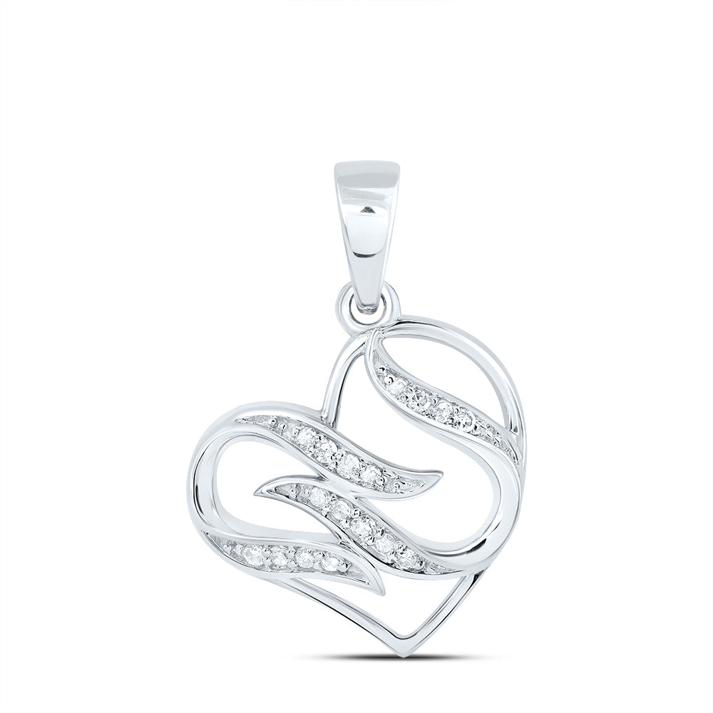 1/20CTW-DIA P1 GIFT HEART PENDANT