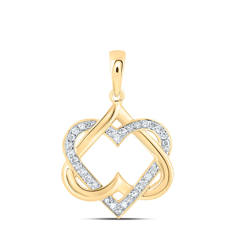 1/6CTW-DIA P1 GIFT HEART PENDANT