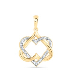 1/6CTW-DIA P1 GIFT HEART PENDANT