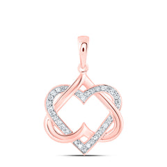 1/6CTW-DIA P1 GIFT HEART PENDANT
