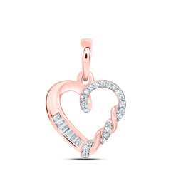1/12CTW-DIA CN GIFT HEART PENDANT