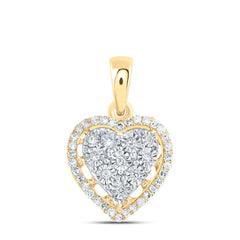1/8CTW-DIA P1 GIFT HEART PENDANT