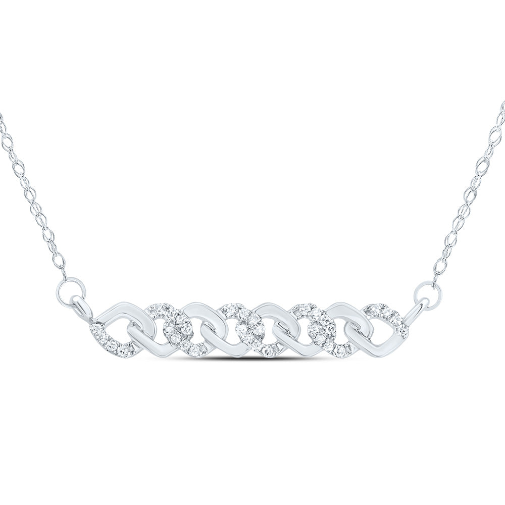 1/6CTW-DIA CN 4.90MM GIFT  CUBAN NECKLACE (18 INCH)