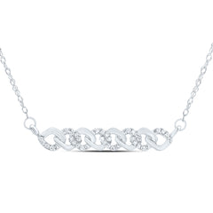 1/6CTW-DIA CN 4.90MM GIFT  CUBAN NECKLACE (18 INCH)