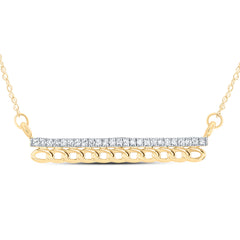 1/8CTW-DIA CN 3.40MM GIFT CUBAN NECKLACE (18 INCH)