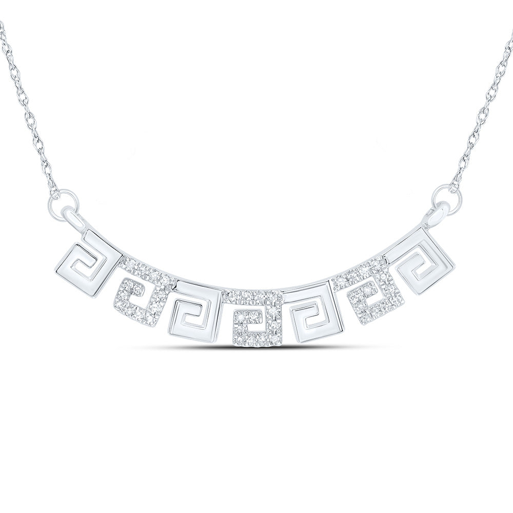 1/8CTW-DIA CN  10.10MM GIFT NECKLACE (18 INCH)