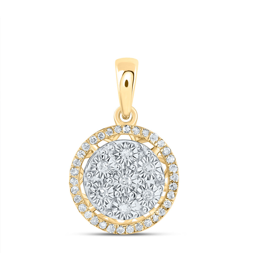 1/6CTW-DIA P1 GIFT ROUND PENDANT