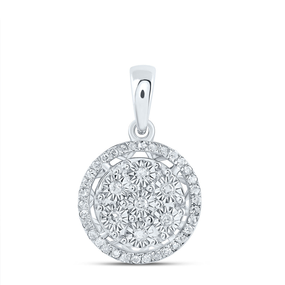 1/6CTW-DIA P1 GIFT ROUND PENDANT
