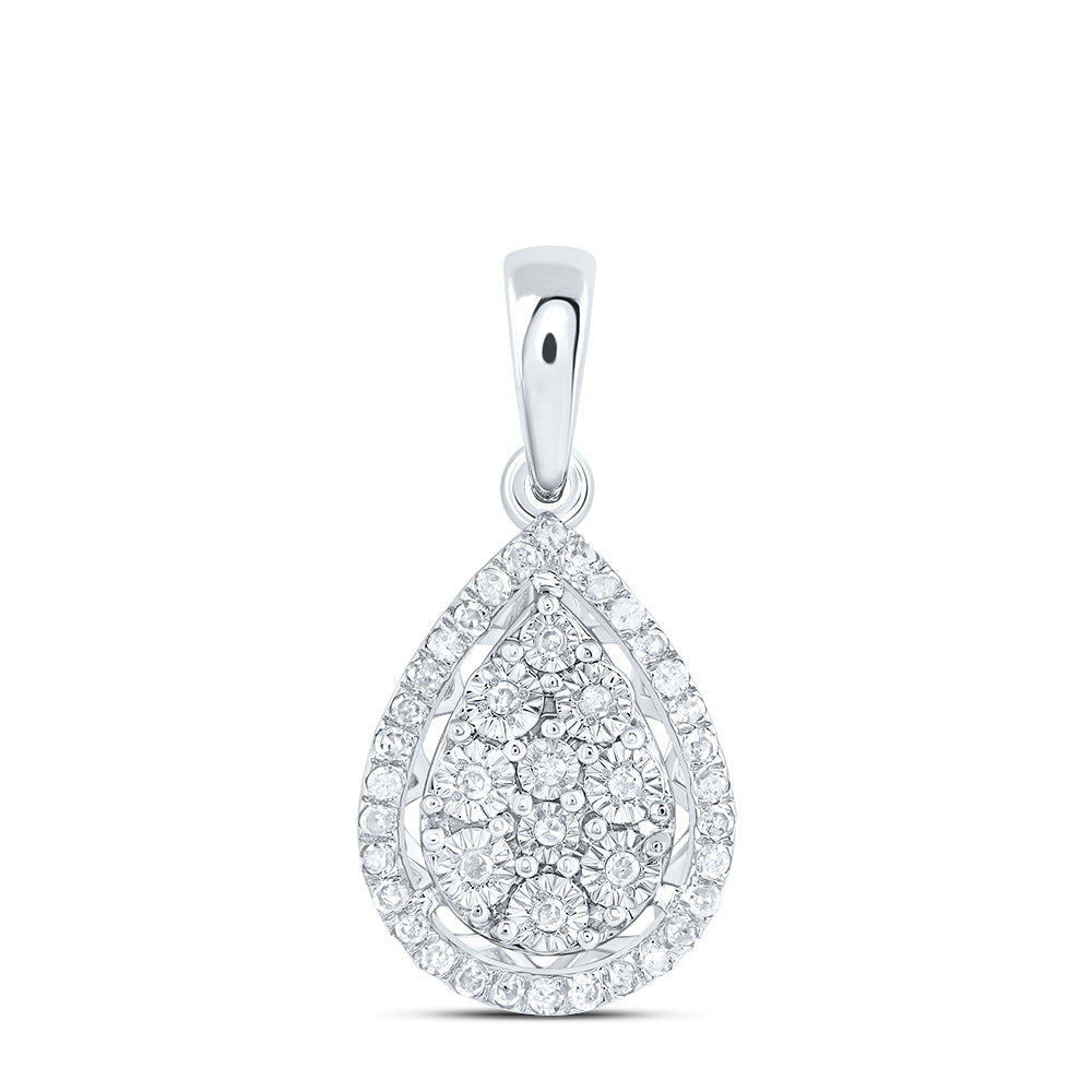 1/8CTW-DIA P1 GIFT PEAR PENDANT