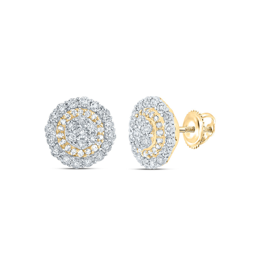 1/4CTW-DIA P1 GIFT FLOWER EARRING