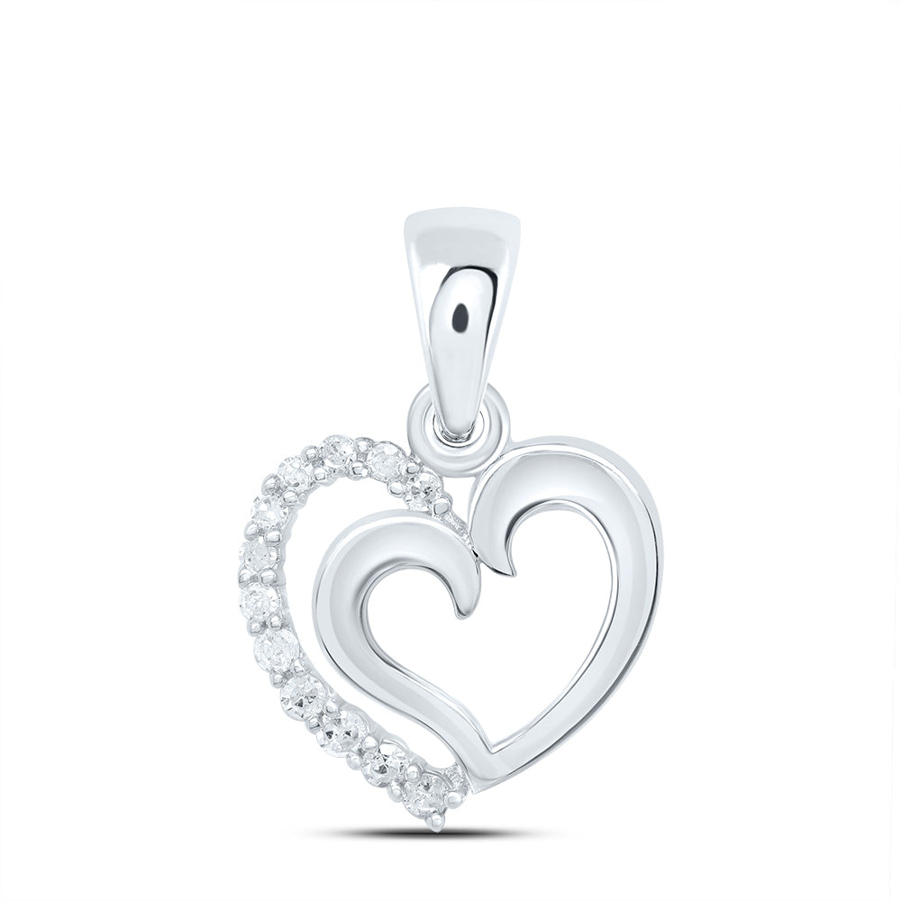 1/20CTW-DIA P1 GIFT HEART PENDANT