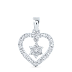 1/10CTW-DIA P1 GIFT HEART PENDANT