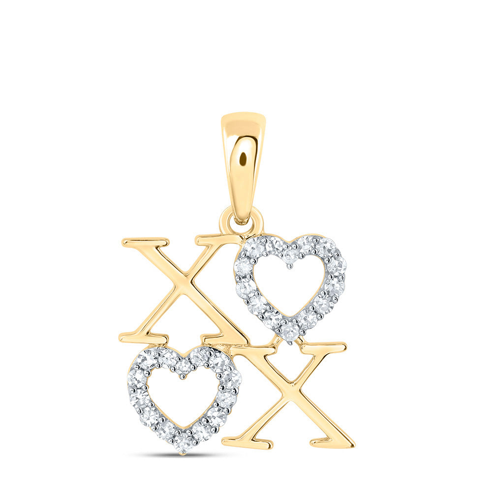 1/8CTW-DIA CN GIFT HEART PENDANT