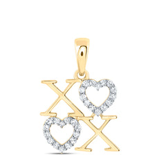 1/8CTW-DIA CN GIFT HEART PENDANT