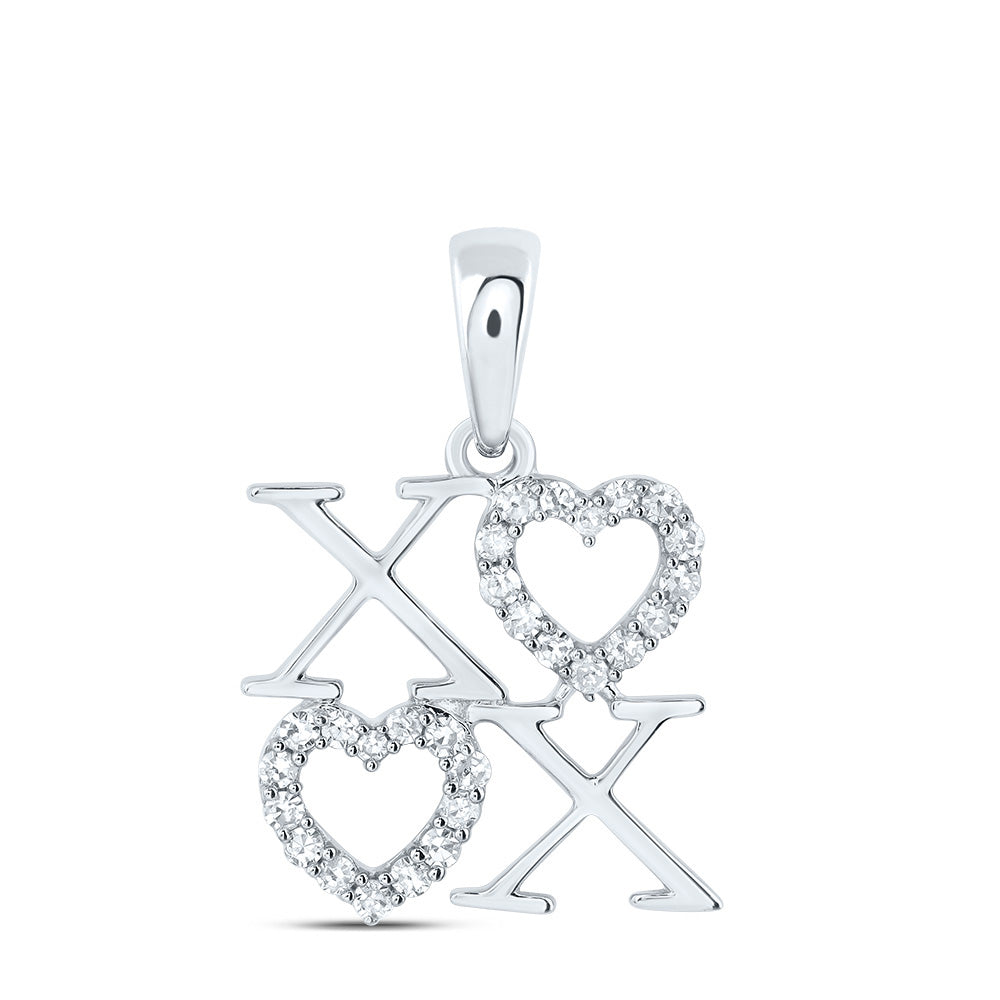 1/8CTW-DIA CN GIFT HEART PENDANT
