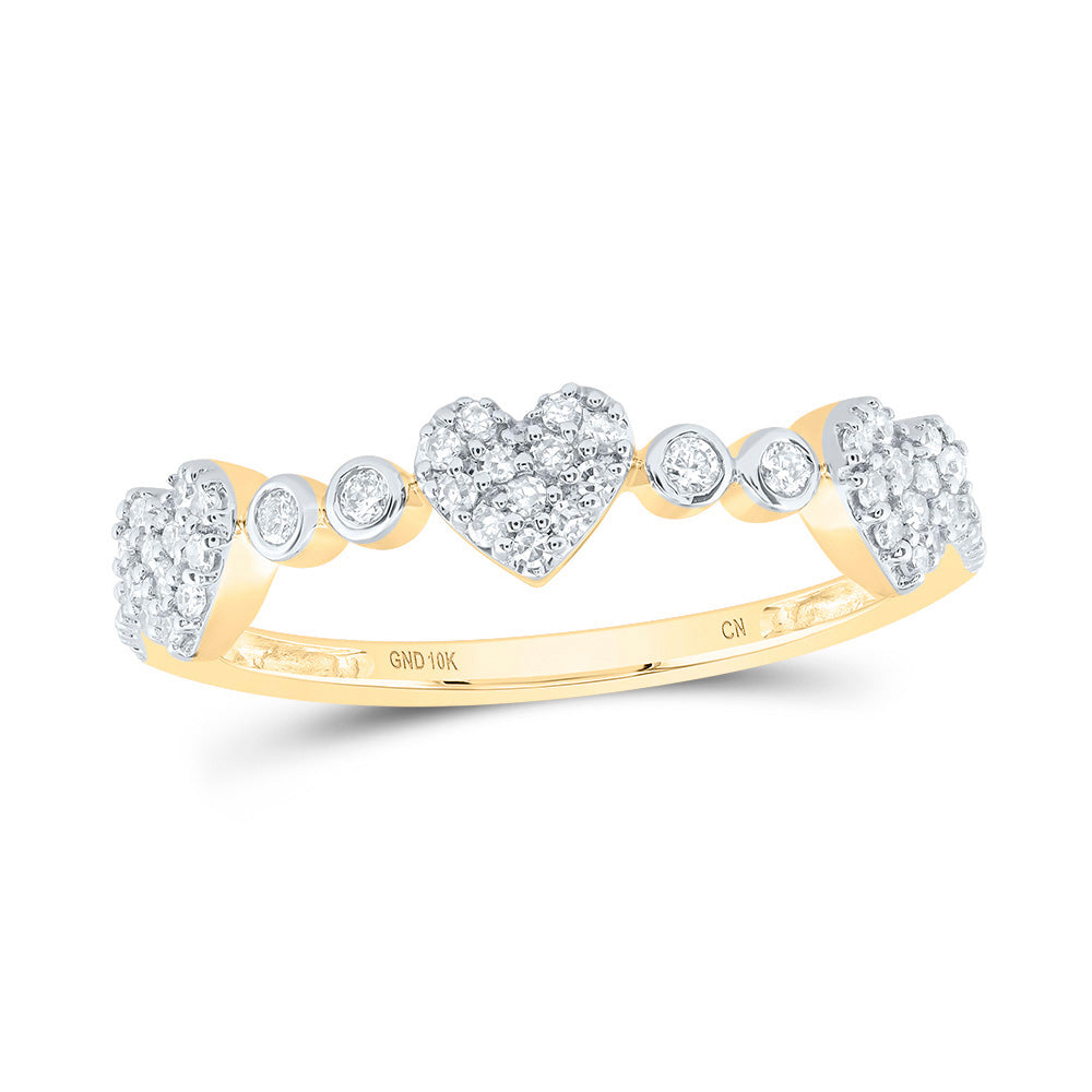1/5CTW-DIA CN GIFT HEART BAND