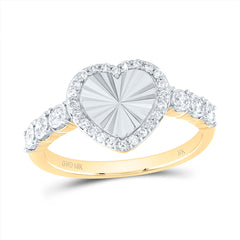 1/4CTW-DIA NK FASHION HEART RING