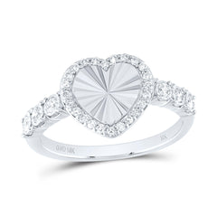 1/4CTW-DIA NK FASHION HEART RING