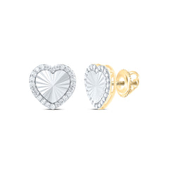 1/3CTW-DIA NK FASHION HEART EARRING