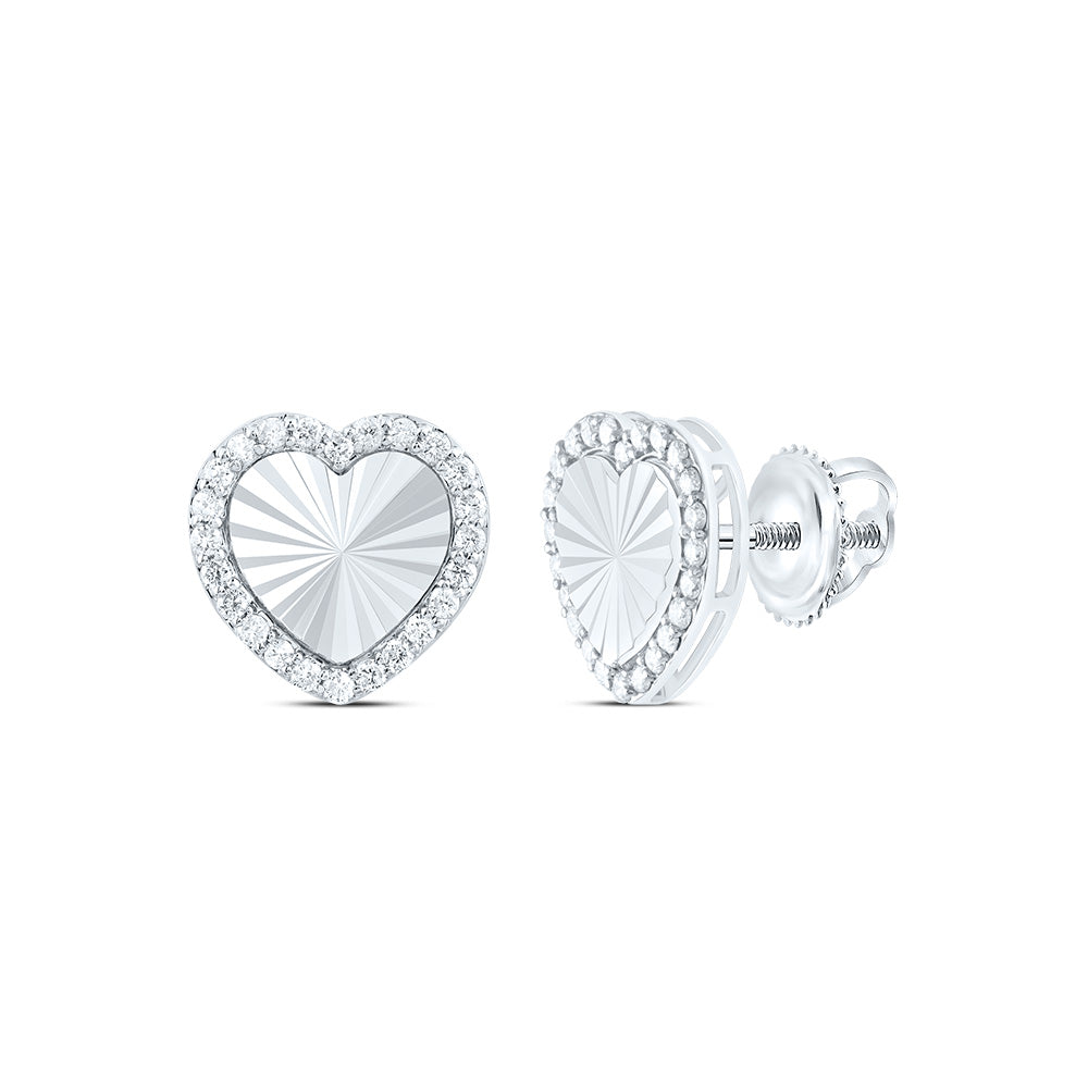 1/3CTW-DIA NK FASHION HEART EARRING