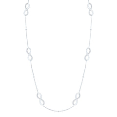 3/8CTW-DIA P1 GIFT INFINITY NECKLACE (16 INCH)