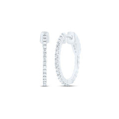 3/8CTW-DIA NK FASHION HOOP EARRING