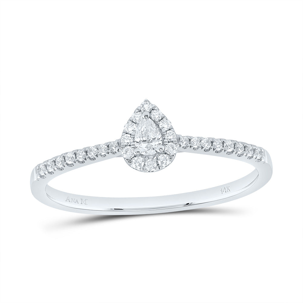 1/4CTW-DIA ANA M  FASHION PROMISE PEAR RING