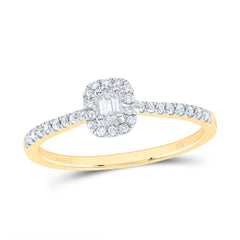 1/4CTW-DIA ANA M  FASHION PROMISE EMERALD RING