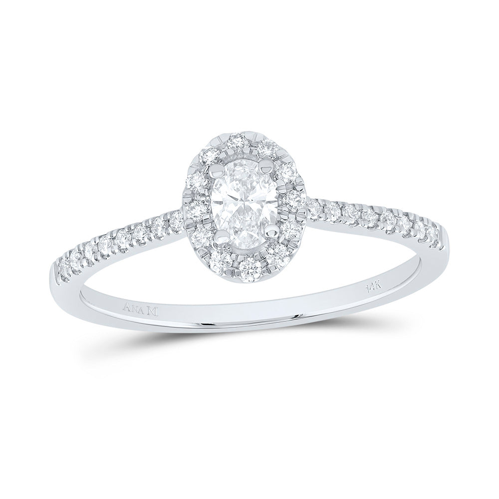 1/3CTW-DIA ANA M 1/5CT-COV FASHION PROMISE OVAL RING