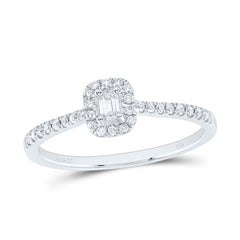 1/4CTW-DIA ANA M  FASHION PROMISE EMERALD RING