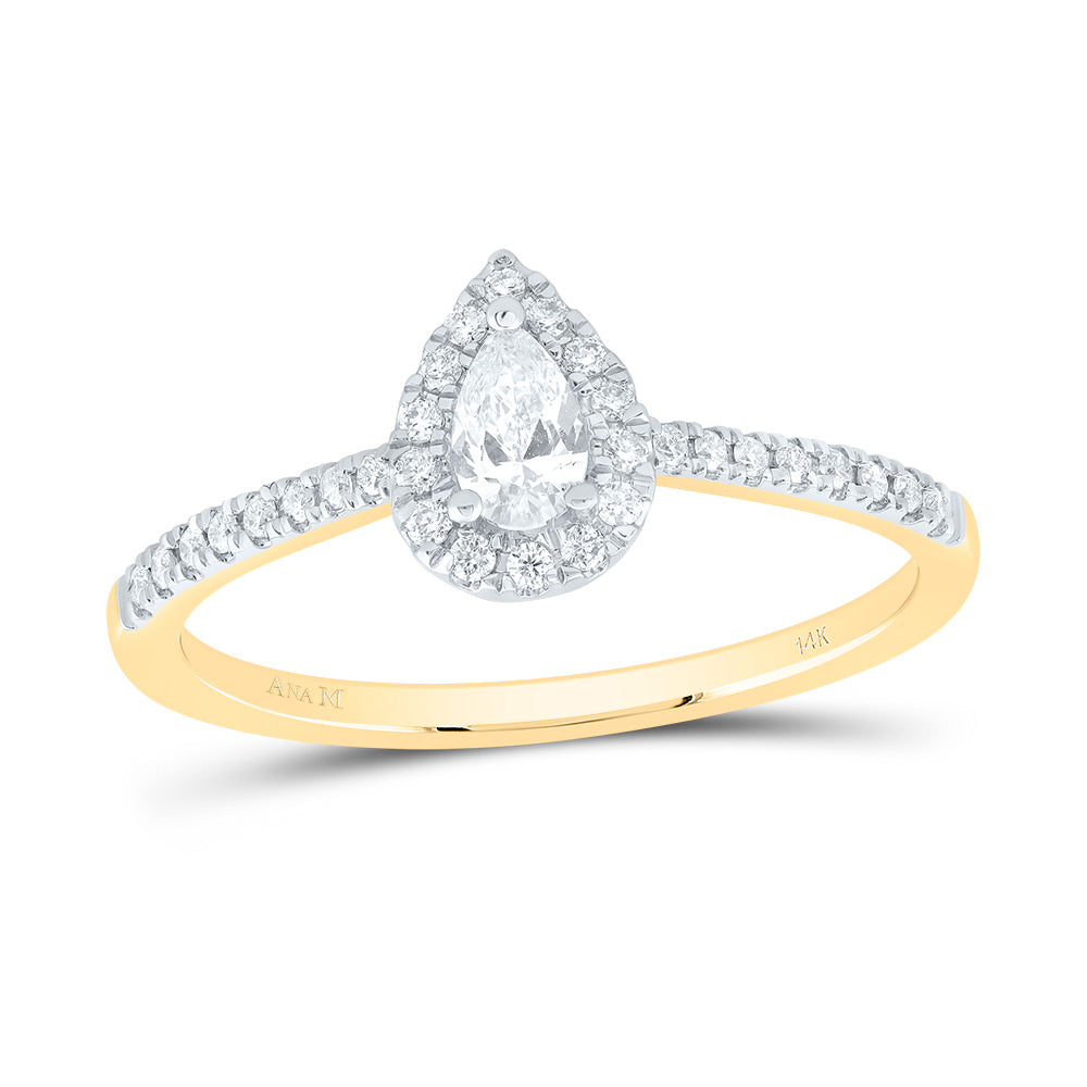 1/3CTW-DIA ANA M 1/5CT-CPS FASHION PROMISE PEAR RING