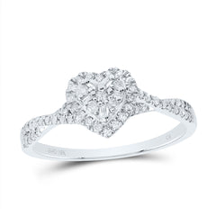 1/4CTW-DIA CN FASHION HEART RING