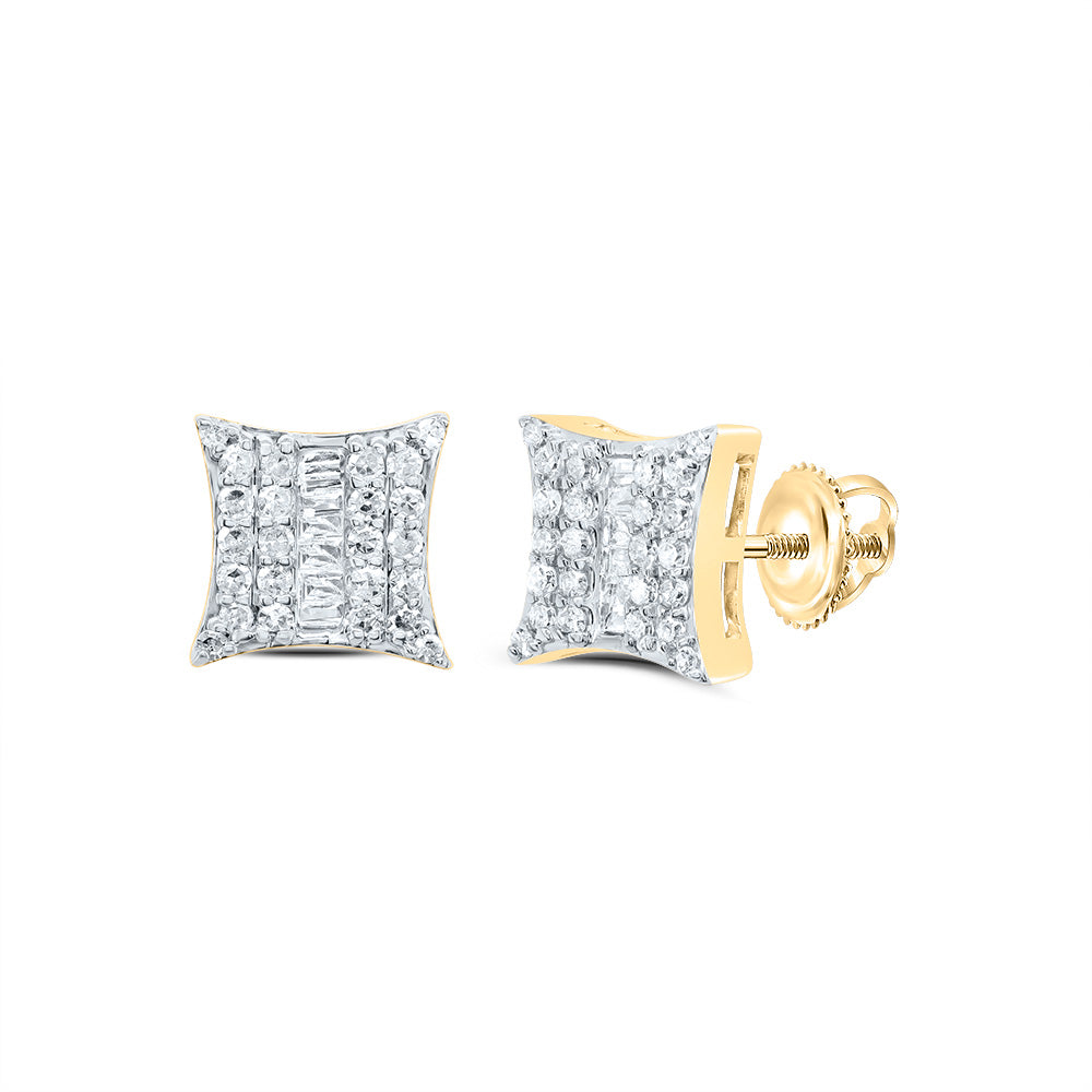 1/3CTW-DIA P1 GIFT SQUARE STUD EARRING