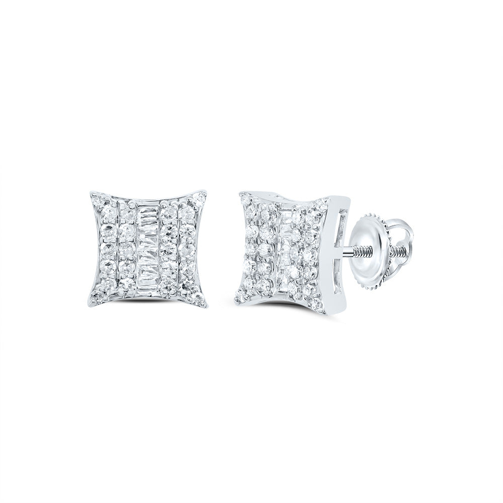 1/3CTW-DIA P1 GIFT SQUARE STUD EARRING