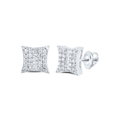 1/3CTW-DIA P1 GIFT SQUARE STUD EARRING