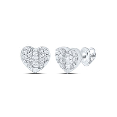 1/8CTW-DIA P1 GIFT HEART EARRINGS
