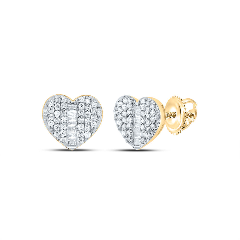 3/8CTW-DIA P1 GIFT HEART EARRINGS