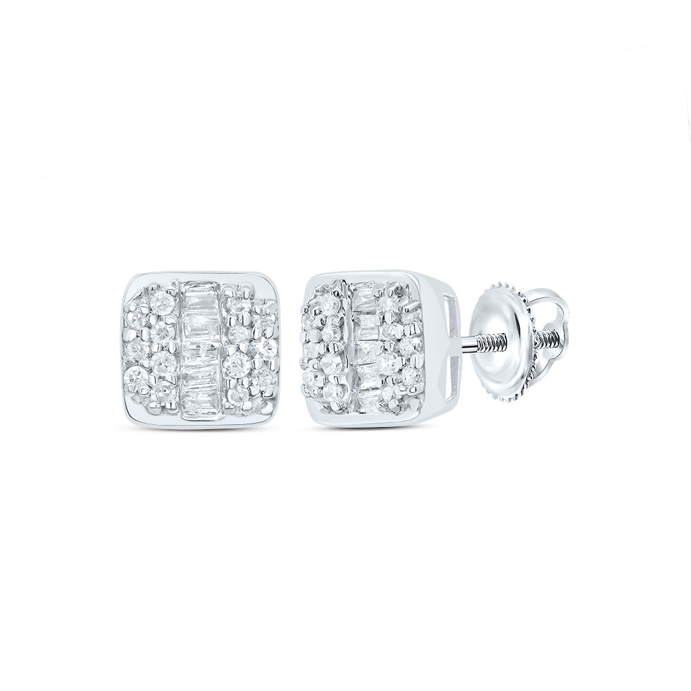 1/4CTW-DIA P1 GIFT CUSHION STUD EARRING