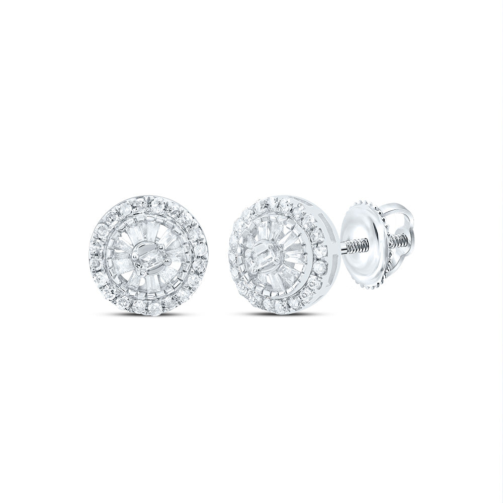 1/5CTW-DIA P1 GIFT ROUND BAGUETTE EARRING