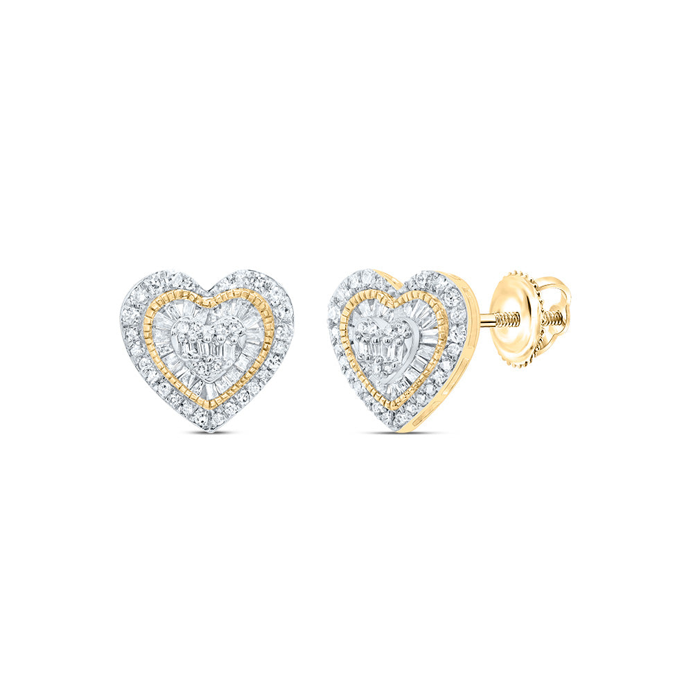 5/8CTW-DIA P1 GIFT HEART BAGUETTE EARRING